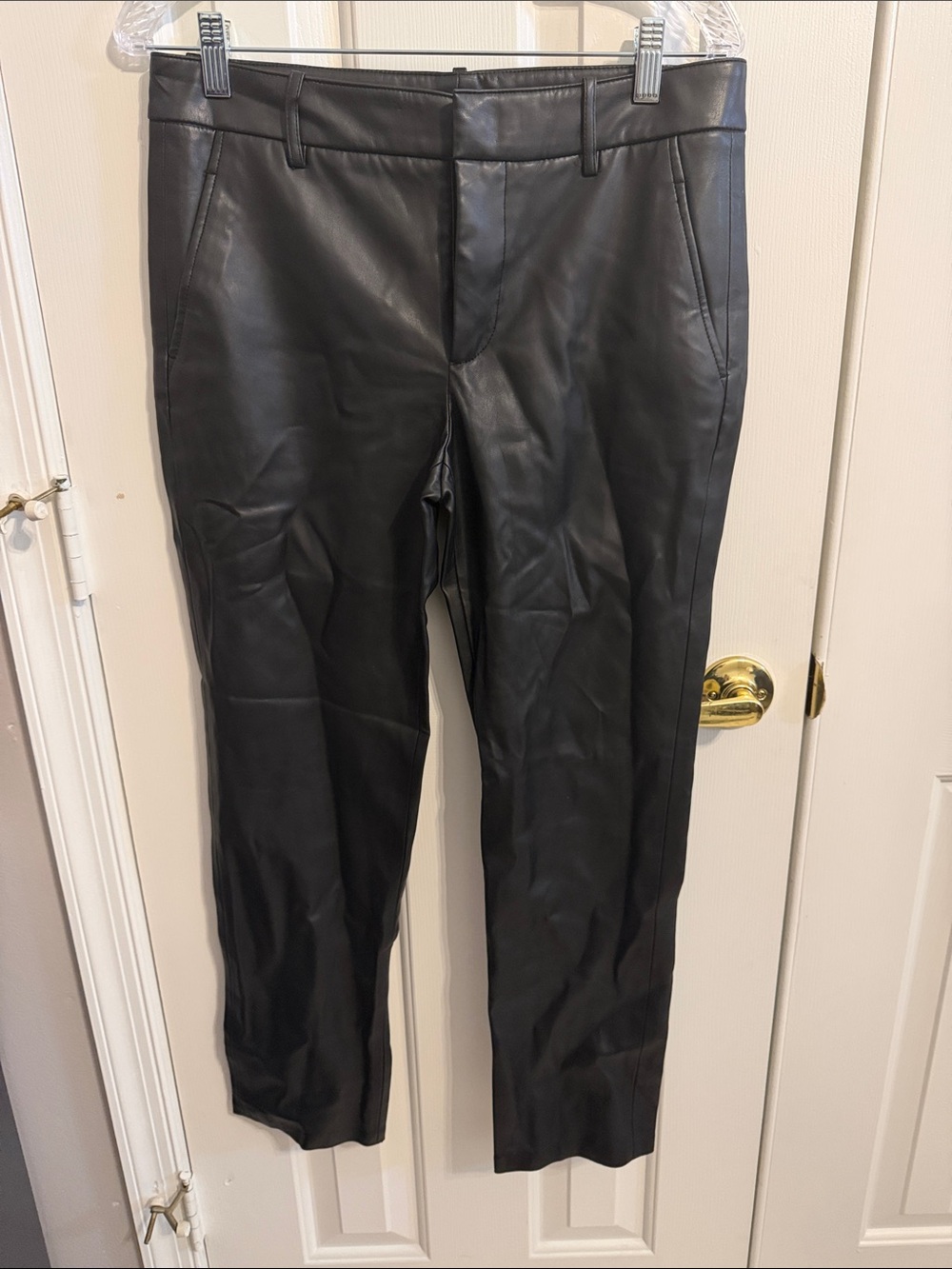Zara Women’s Black Faux Leather Pants
